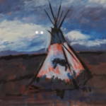 Acryl op papier, Maya Wildevuur, Taos